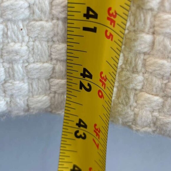 Y2K Moda Women Wool Coat with Faux Fur Collar Cream Size 10 - Picture 3 of 14